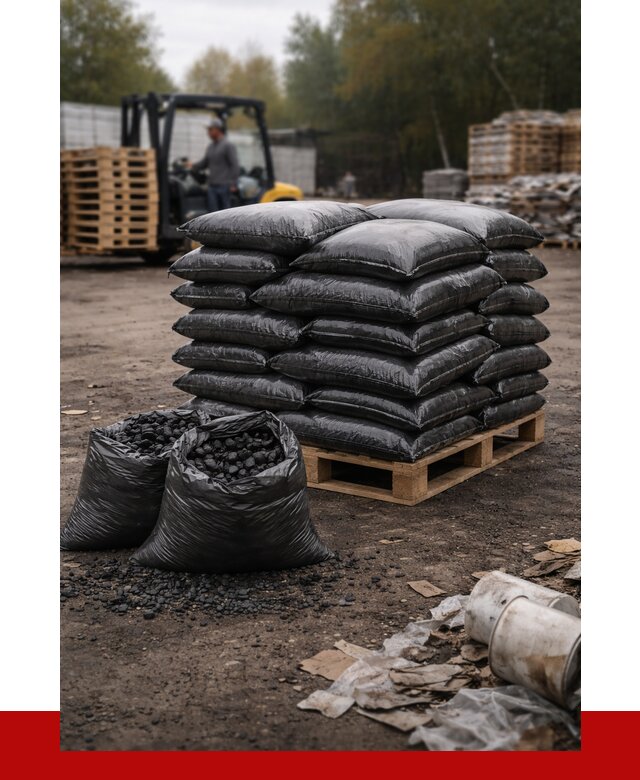 Купить уголь в мешках с доставкой в Лысьве от 7693 р. | ПРОНЕРУДЛсь
