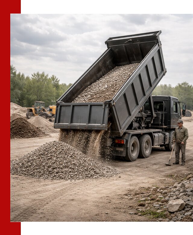 Доставка самосвалом 30 м3 по выгодным ценам в Лысьве