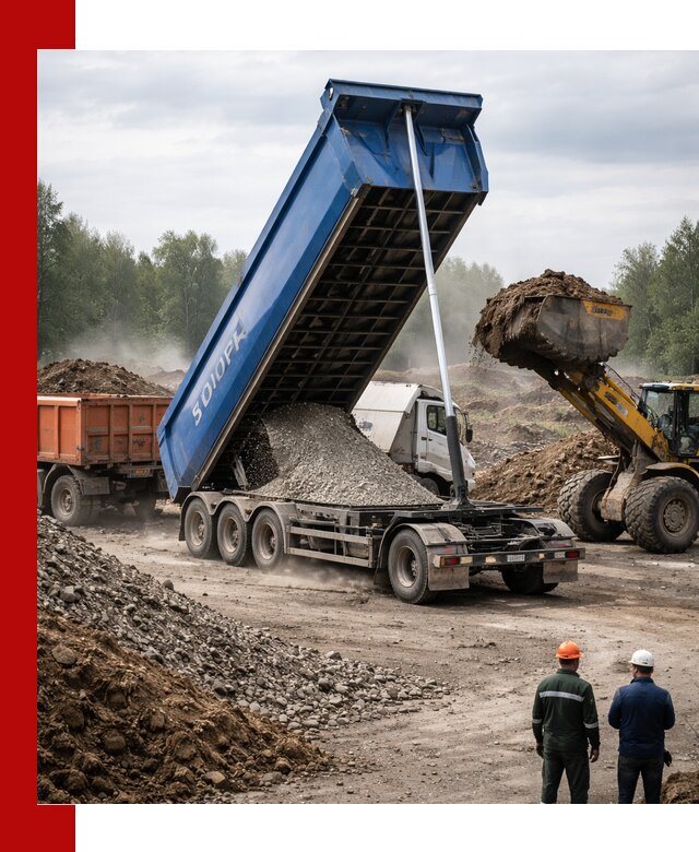 Аренда тонар 40 тонн в Лысьве с доставкой материалов