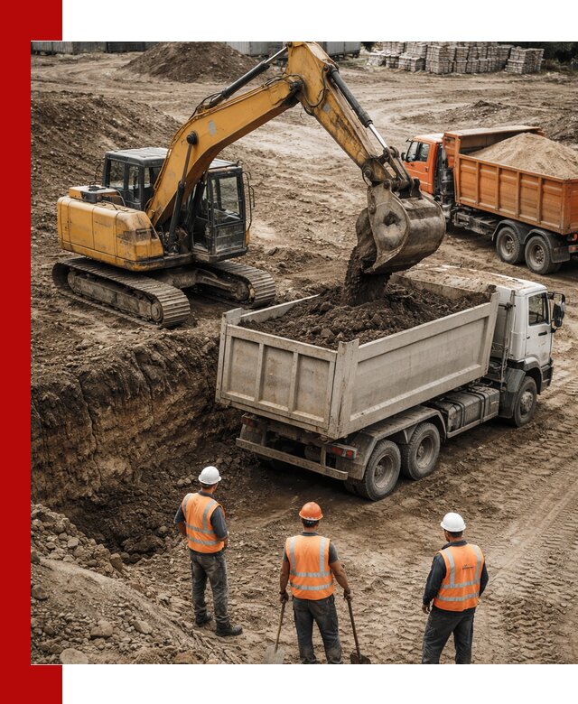 Разработка грунта для строительства и благоустройства в Лысьве