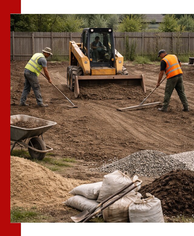 Выравнивание участка под строительство и благоустройство в Лысьве